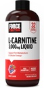 Factor de fuerza L-Carnitina Liquid 3000mg, Maximum Strength Supplement to Support Fat Metabolism, Cellular Energy &amp; Muscle Recovery, High Absorbing, Non-GMO, Berry Flavor, 16 oz Bottle