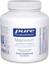 Encapsulaciones puras Magnesio (Citrate/Malate) - Suplemento Magnesio para apoyar la utilización de nutrientes, energía, huesos y salud cardíaca* - con Citrato de magnesio " Malate - 180 cápsulas