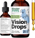 Forever Puppy Vision Supplements for Dogs - Eye Tincture w/Bilberry & Eyebright Herb - All Breeds & Size - Liquid Dog Food Supplements for Vision Support " Eye Clarity - Sugar " Alcohol-Free - 2 oz