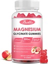 Magnesium Glycinate Gummies - Sugar Gratis, Magnesium Complex Potassium Supplement with Potassium, VitaminD, B6 for Calm, Sleep &amp; Stress Relief for Adults - 60 Peach Gummies