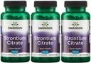 Citrato de estroncio Swanson 340 mg 60 cápsulas (3 Pack)