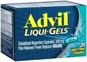 Advil Liqui-Gels 20s Tamaño 20s Advil Ibuprofen Pain Relief Liquid Filled Capsules 20ct