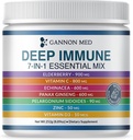 Vitaminas de Inmunidad de Defensa Ultimate para Adultos y Niños — Capsules de Defensa Inmune con Elderberry, Vitamina C, Echinacea, Ajo, Panax Ginseng y Zinc — 120 Caps (8.8 Oz Powder)