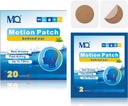 MQ 20ct Motion Sickness Patches, Color Oscuro, Patches Sea Sickness Non Drowsy &amp; Waterproof, Cruise Ship Travel Essentials, Fast Acting & Long Lasting 72H
