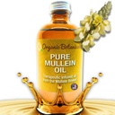 Aceite de Mullein - Caídas de aceite de oído orgánico para Earaches, Tinnitus &amp; Kids - Extracto herbal para calmante (4 oz)