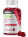 Viteey Vitamina B12 Gummies for Adults &amp; Teens 1000mcg, Sugar Free - Good for Energy, Metabolism, Natural Energy Support - Vegan, Gelatin Free, Gluten Free, GMO Free - Chewable Strawberry Flavored