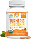 Curcumina Turmérica Orgánica con Extracto Pepper Negro 2000mg - Suplemento Ultra Potent de alta absorción - 95% Curcuminoides - Vegan, No GMO para Soporte Conjunto - 120 cápsulas