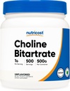 Nutricost Pure Choline Bitartrate Powder 500 gramos