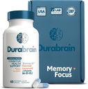 Suplemento Nootropic Brain Support para la memoria y el foco, mejorar su salud cognitiva, claridad mental y atención, 60 cápsulas