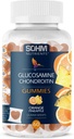 SOHM Glucosamine and Chondrotin Gummies 60 Contar de forma individualizada, soporta articulaciones Salud y Huesos Salud, Glucosamine Chondroitin Gummies for Mens and Women Vegetarian (Pineapple,Orange)