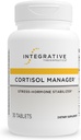 Terapéutica Integrativa Cortisol Manager - Adrenal Health Support Supplement for Healthy Stress Response* - Vegan, Dairy-Free &amp; Gluten-Free - 30 Tablets (15 Servimientos)