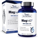 1MD Nutrition MagMD Plus - Magnesium with Zinc &amp; D3 ← promueve la salud del corazón, soporta la fuerza del músculo y el sistema de inmunodeficiencia de la ayuda - 120 Ct