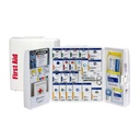 First Aid Only 1000-FAE-0103 SmartCompliance 50-Person OSHA cumple con el Kit de primeros auxilios para negocios, Gran gabinete de primeros auxilios de plástico con medicamentos, 245 piezas