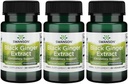 Extracto de jengibre negro Swanson - promueve la circulación sanguínea saludable y el Vigor físico - May Aid Heart Health, Muscle Tissue, y el bienestar mental - (30 cápsulas vegetales, 100 mg cada uno) (3 Pack)