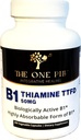 Vitamina B1 Thiamine TTFD, Thiamine Tetrahydrofuryl Disulfide, 50mg-250Capsules,Vegan,Non GMO,No hay rellenos artificiales o aditivos Stearate.
