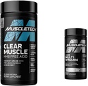 MuscleTech Clear Muscle Post Workout Recovery ← Muscle Builder for Men &amp; Women & Platinum Multivitamin for Immune Support 18 Vitaminas