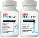 Soporte conjunto de N-Labs &amp; Sleep Aid Combo – ExaFlex con Boswellia Extracto y Bromelain para soporte conjunto + Restria con Lanconone Herbal Blend y Sleep Formula para la relajación nocturna