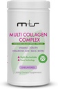 Complejo M+S Multi Collagen – Péptidos de colágeno hidrolizado, Tipos I, II, III para la piel, el pelo, las uñas y las articulaciones – con vitamina C, ácido hialurónico, queratina, biotina y sílice (sin sabor)