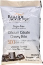 Bariatric Advantage Calcium Citrate Chewy Bites 500mg con Vitamina D3 para Cirugía Bariat Pacientes Incluyendo Bypass Gástrico y Gastrectomía Sleeve, Sugar Gratis - Chocolate Flavor, 90 Cuenta