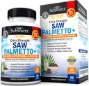 Saw Palmetto for Hombres with Pygeum Bark Extract and Beta-Sitosterol - Supports Prostate Health and Healthy Prostate Function - Promotes Urinary Health and Normal Urinary Flow - Non GMO Gluten Free 60 Ct