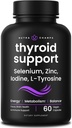 NutraChamps Thyroid Support &amp; Adrenal Support Supplement 2-in-1 Formula with Iodine & Ashwagandha for Energy, Metabolism, Focus, Adrenal Fatigue & Stress Relief, Cortisol Balance for Women &amp; Men