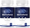 (2 Pack) Memoforce Brain Supplement - Official Memoforce Premium Formula Pills, Advanced Support Memo Force Brain Supplement For Wellness &amp; Global Health, Memoforce Reviews, 120 cápsulas durante 2 meses
