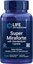 Super Miraforte de extensión de vida con Lignanos estandarizados, chrysin, Nettle Root, Muira puama, maca, zinc, Fórmula focalizada para beneficios de testosterona, Vegetariano, Libre de gluten, No GMO, 120 cápsulas