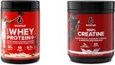 6 estrellas Whey Protein Plus &amp; Creatine Monohydrate Powder Bundle ¦ Vanilla Whey Protein Isolate 1.8 lbs < Unflavored Creatine 60 Servings