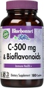 Bluebonnet Nutrition C-500 mg Plus Bioflavonoids Caplets, Vitamina C 500 mg, Citrus Bioflavonoids 250 mg, para Immune Health, Soy Free, Gluten Free, Non-GMO, Kosher, Dairy Free, Vegan, 180 Caplets