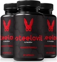 (3 Pack) Cápsulas de Steelovil para Hombres, Píldoras Oficial de Steelovil para Soporte Integral, Todos los Suplementos Naturales Masculinos para Apoyar Energía y Salud En general, Reseñas de Pastillas de Acero (180 Cápsulas)