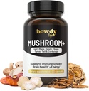 Lions Mane suplemento cápsulas - Mushroom suplemento de Booster de cerebro con Reishi, Chaga, Cordyceps y Turquía Mushroom Polvo - Suplemento Nootrópico y Energía para Memoria y Focus