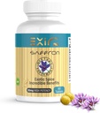 Suplementos de Saffron Silencio Ayuda Digestión, Boost Energía, Memoria, Concentración, 60 Tablas