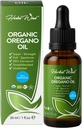 Óleo de orégano orgánico - 1 Fl Oz (30ml), 80% Carvacrol USDA Orgánica Orégano gotas líquidas, Planta concentrada, No GMO, Suplementos herbales