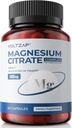 Citrate de magnesio cápsulas 500mg Suplemento: para el estreñimiento &amp; Salud Apoyo al sueño Highly Absorbable Magnesium Element Suplemento Complejo para el Muscle &amp; Digestion Support - Non-GMO & Gluten Free