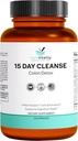 15-Day Colon Cleanse – Detox " Gut Health Support with Probiotics, Aloe Vera, Licorice Root " Psyllium Husk – Supports Digestive, Immune, and Kidney Health for Men " Women