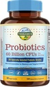 Probióticos terranicos 60 Billones CFU, 20 Strains, 60 Veg Capsules, Prebióticos " Probióticos, Suplemento Probiótico Estable para Hombres " Mujeres, Salud Digestiva " , No GMO, NO Soy, Dairy " Gluten