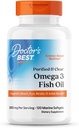 El mejor purificado del médico &amp; Clear Omega 3 Fish Oil con Goldenomega, soporta el corazón, el ojo, el cerebro, " Joint Health, Non-GMO, Gluten Free 120 Marine Softgels