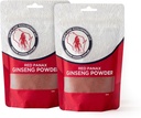 Red Panax Ginseng Powder con Ginsenosides Naturales (16 oz)- Apoya Energía Saludable, Vitality, Mood y Más, Coreana Panax Ginseng Root Powder para Smoothies, Café o Bebidas (2 Packs)