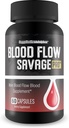 Blood Flow Savage Pro - Nuestras mejores cápsulas de flujo de sangre - Healthy Blood Flow Natural Formula - Soporte Hombres Blood Flow Savage Grow Max Su Circulación del cuerpo - Mens Blood Flow Suplemento Max Blood Flow