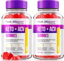 NutraRize (Pack of 2 Fast Ripped Keto+ACV Gummies, Fórmula Avanzada, Apple Cider Vinegar 1000MG Vitaminas Suplemento, Maximum Strength Gummy Reseñas (120 Gummies)
