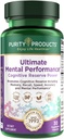 Purity Products Ultimate Mental Performance Supports Memory Recall, Mental Focus + Más - Nootropic Powerhouse ft. Patented Botanical Plant-Based Ingredients - Vegan & Non-GMO - 30 Veggie Caps