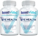 Research Verified Eye Health - Nourish and Protect Eyes and Vision, Support Healthy Retina, Improve Blood Supply to Eyes - Vitaminas A, B, C y E - 360 Capsules - 6 Month Supply - Made in The USA