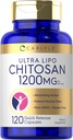 Carlyle Chitosan Suplemento 1200mg ← 120 Quick Release Capsules ← Non-GMO, Gluten Free ← Ultra Lipo
