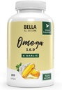 Bella All Natural Omega 3 6 9 con aceite de ajo - 200 Softgels