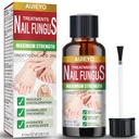 Tratamiento de hongos de uñas de uñas de uñas de pies, estrés extra, reparación de daños de espesor de color Fingernail Toe Tratamiento de hongos de uñas, aceite de árbol de té fácil uso Fungal ToeNail Tratamiento- 20ML