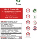 Alimentos para Gut Vital Fórmula 12 Strain Probióticos Polvo 260 Billones CFU Silencio Hecho en EE.UU. Silencio Digestivo &amp; Apoyo Inmunitario TEN High Potency ← 30 Grams (1.05 Oz)