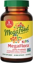 MegaFood MegaFlora Kids Probiotics - 5 Billion CFUs - Non-GMO, Vegetariano, Sin 9 Alérgenos Alimentarios, Probióticos para la Salud Digestiva- 60 Mini Capsules (60 Servings)
