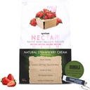 Sintrax Native Whey Protein Isolate - Kosher " Halal, Lactose " Gluten Free - Natural Strawberry Cream Flavor - 2 libras - con Keychain