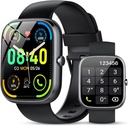 Reloj inteligente para hombres mujeres (Respuestas / Llamadas de juego), 1.91" reloj inteligente HD con monitor de frecuencia cardiaca Monitor de sueño, IP68 impermeable, 115+ Rastreadores de actividad deportiva con medidor de pedometros, reloj de fitness para Android / iOS