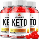 (3 Pack) Ignite Keto ACV Gummies - Advanced Formula Ignite Keto Plus ACV Gummies Apple Cider Vinegar Ignite ACV Dietary Supplement (180 Gummies)
